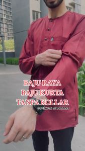 {NEW ITEM} Kurta Lelaki Dewasa No Collar Button By "HEAVEN MARKETING" (Ready Stock)