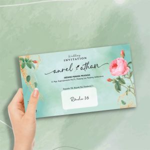[100 pcs] Blangko Undangan Pernikahan - Blangko Undangan Nikah Kosongan Rindu 16