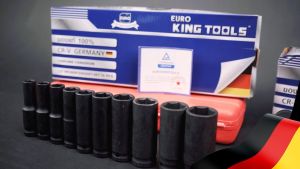 EURO KING TOOLS ลูกบล็อก 10 ตัวชุด ชุดบล็อก ขนาด 1/2 แบบยาว สีดำ 💥 ส่งเร็ว ตรงปก 💯🔥🏆