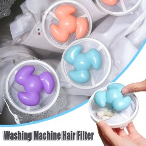 ถุงดักขนสำหรับซักผ้าถุงเก็บสิ่งสกปรกฟองน้ำขัดตัวนำมาใช้ใหม่ได้ ดักเส้นผม