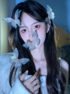 Electronic Butterfly Girl Hair Clip Photography Hair Accessories Atmosphere Feeling Womens Side Clip Ancient Chinese Costume Matching Hair Card