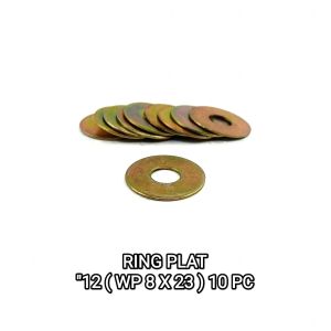 Ring Plat "12 (WP 8 X 23) Harga Per Pak Isi 10 - Reng Plate Pelat Washer Kunci 12 Diameter 8mm x 23mm Tebal 1mm