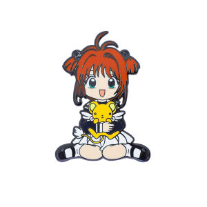 1 Pc Anime Cardcaptor Sakura Brooch Creativity Enamel Pin Backpack Clothing Jewelry Metal Badge Accessories Decoration Gift