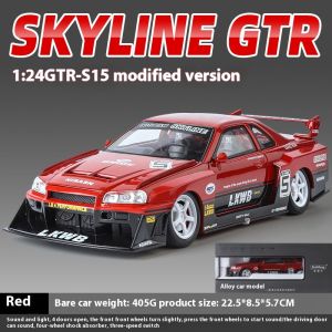 1/24 Scale GTR Skyline Alloy Car Model W/Authentic Sound Effects - Premium Toy for Kids & Collectors - Fast & Furious Inspired