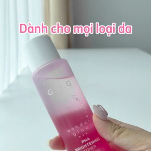 Toner Hồng PHA Hỗ Trợ Peel Da Dịu Nhẹ Sáng Da G.G.G Wonder Glow PHA Brightening Toner 150ml