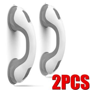 2PCS Vacuum Suction Cup Shower Grab Bars Toilet Non-slip Support Handles Bathroom Safety Grab Rod Handle Elderly Child Handrail