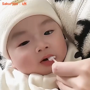 SAKUMINI Oral Cleaner Alat Pembersih Lidah Gigi Mulut Bayi Gauze Stick isi 30s