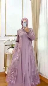 Mahes Dress Ceruty Apk Bordir Gamis Wanita Terbaru 2024 Viral Dress Kondangan Wanita Elegan Mewah