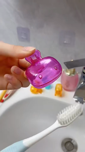 DUOHANZI ฝาครอบหัวแปรงสีฟันคิตตี้ กันฝุ่น พกพา เหมาะสำหรับเดินทาง