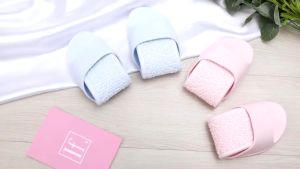【100g】Foldable Slippers Hotel portable Airplane  indoor slipper Non-slip Travel Sandals Slipper selipar perempuan 一次性拖鞋 折叠拖鞋
