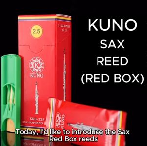KUNO Soprano Saxophone Reed Strengths 2.0-3.5 Durable Affordable Saxophone Reeds Saxophone Accessory