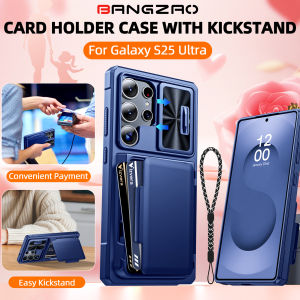Mothers Day Gift For Galaxy S25 Ultra Camera Cover Full Body Rugged Shockproof Silicone Case PC+TPU Wallet Blue Phone Case