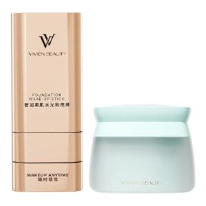 VIVIEN BEAUTY | Concealing Quick Makeup Foundation Stick & Gentle Cleansing Balm