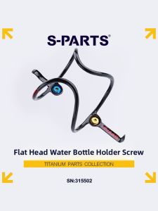 s-parts | Bike Bottle Cage Titanium Alloy Fixing Flat Head Screws