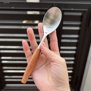 Thickened Heat Resistant Retro Stylish High Color Comfortable Japanese Style Dining Utensils Stainless Steel Soup Spoon