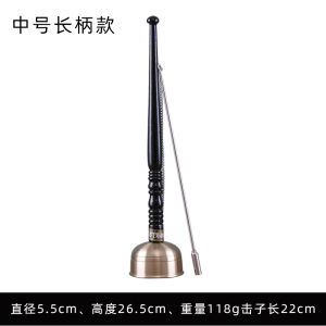 Pure Copper Retractable Handle Gong Pure Copper Home Decorative Items Belling Hall Tabletop Decorations Chinese Style Blessing