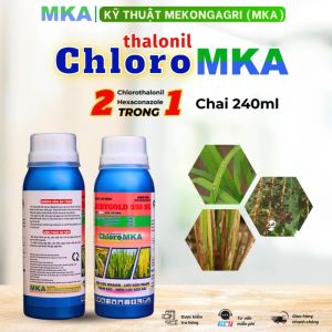 Trừ nấm bệnh MKA hoạt chất Chlorothalonil và hexaconazole quản lý nấm hồng phấn trắng thán thư (chai 240ml)