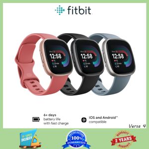 Fitbit Versa 4 fitness smartwatch daily Preparation GPS 24/7 heart rate over 40 Exercise Modes