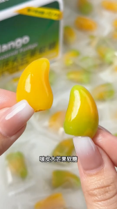 Assorted Peelable Mixed Mango Gummies 100g | Soft & Chewy Fruity Candy | Sweet Mango Flavor