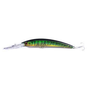 HENGJIA 17cm 23.5g Minnow Fishing Lure Laser Artificial Bait 3D Eyes Fishing Wobblers Bait Crankbaits Fishing Tackle Diving 2.5m
