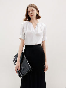 LANCY FROM 25 | Cotton Design Sense Short Sleeve White Shirt