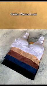 Tally W050/W 050 Bra BH Wanita - Sport Bra Busa Tipis Kemben Bralette Olahraga Bahan Rajut