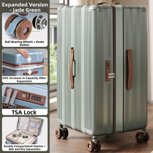 HanRui | Expandable Reinforced Large Capacity Zip Travel Luggage