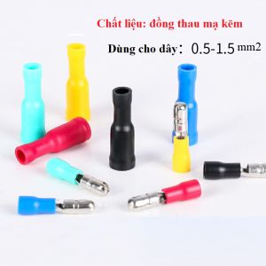 [50cặp] Đầu cos dây điện đực cái MPD FRD 1.25-156 đầu cốt ghim tròn bấm nối dây cáp điện cosse (cót) âm dương bằng đồng đầu nối điện loại Wire/Cable-To-Wire/Cable Connectors