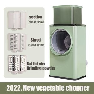 Multifunctional Vegetable Cutting Machine Food Slicer Large Capacity Stainless Steel Vegetable Slicer Hand Crank Grater kitchen tools Food Slicer Fruit Potato Carrot Peeler