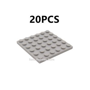 20PCS 3958 Small Base Plate 6x6 Dots Moc Creative DIY Building Blocks Bricks Assemble Constructions Toys for Children