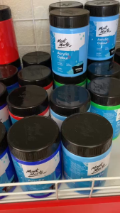 [HỎA TỐC] Màu acrylic 3D Mont Marte 300ml cao cấp của ÚC vẽ đa chất liệu màu nước vẽ giầy tranh tường canvas...