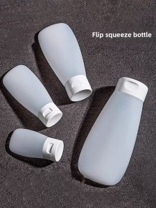 MONLEYTA | Portable Squeezable Travel Size Plastic Bottles Set Soft Lotion Bottle Pressed Facial Wash Shampoo Bath Gel Liquid Soap Dispenser