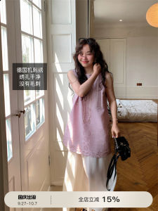 ชุดเดรสแขนกุดผ้าลินิน TheWangs สำหรับผู้หญิง ชุดเดรสฤดูร้อน ทรงเข้ารูป ทรงเข้ารูป ชุดเดรสแขนกุด ชุดเดรสแขนกุด