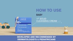 Uriage Baby 1st Solid Cleansing Bar Soap 100g for Sensitive Skin