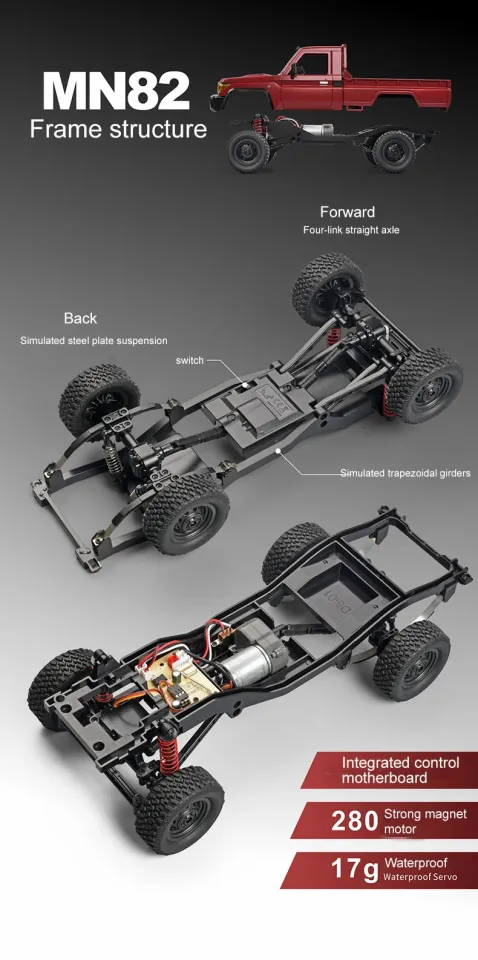 ZWN 1:12 Full Scale RC CAR MN82 Upgraded MN82 PRO Controllable