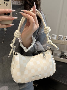 Túi Đeo Chéo Vuông Thời Trang Cho Nữ Túi Đeo Hông Vai Mới 2025 Túi Vuông Kẻ Caro Thời Trang Đa Năng Cho Thanh Thiếu Niên