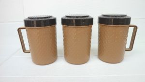 Cangkir Plastik Bertutup Gelas Capucino Per 3 Buah Diamond