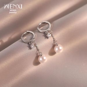WENXI | Unique Pearl Fringe Ear Earrings