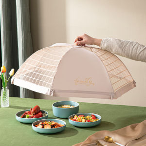 Foldable Kitchen Table Cover New Home Essential Mosquito Proof Dining Table Cloth Dust Cover Bowl Lid Summer Meal Table Cover