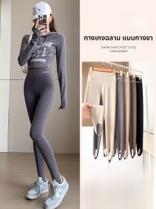 Miiow | High Waist Yoga Sharkskin Pants Womens Spring Autumn New Style Footwear Bottoming Tights Comfortable Stretchy Long Pants