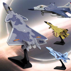 Fighter Jets J20 F22 F16 J15 Alloy Sound Effect Toy