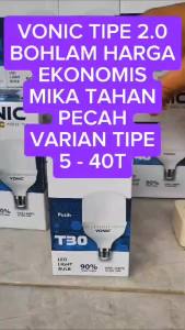 Lampu LED Putih VONIC Bohlam LEDLampu Bohlam Vonic LED 5 10 15 20 30 40 10PCS