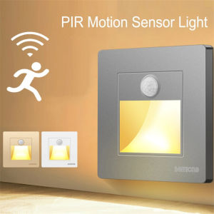 Night Light Smart Light PIR Motion Detector Sensor LED Stair Light Recessed Step Light Ladder Wall Light Kitchen Foyer