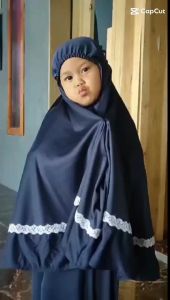 Mukena Anak Perempuam Variasi Pita Bondu Renda Usia 1-10 Tahun Terbaru