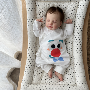 Pure Cotton Long Sleeve Spring Autumn Baby Romper Bibono Infant Clothes Air Conditioning Suit Monastic Style with Belt Home Wear