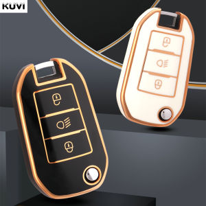 ใหม่TPUรถFlip Key Case Cover ShellสําหรับPeugeot 208 308 408 508 2008 3008 4008 5008 สําหรับCitroen C3 C4 แคคตัสC6 C8 อุปกรณ์เสริม