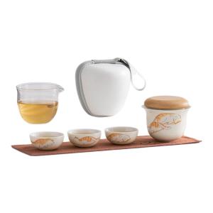 SANXUN | Portable Outdoor Tea Set with 1 Teapot and 3 Cups