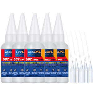 LOOLIFL | Loolifl 502 Super Glue 20g Cyanoacrylate Adhesive Fast Curing Liquid Glue Precision Tips for Crafts Metal Plastic Ceramic