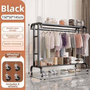 Thickened Portable Metal Clothes Hanger