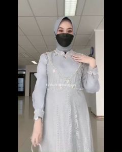 READY Gamis AZk23 Couple Ibu dan Anak / Gamis Burkat Terbaru Malaika Mix Orghanza Couple Payet